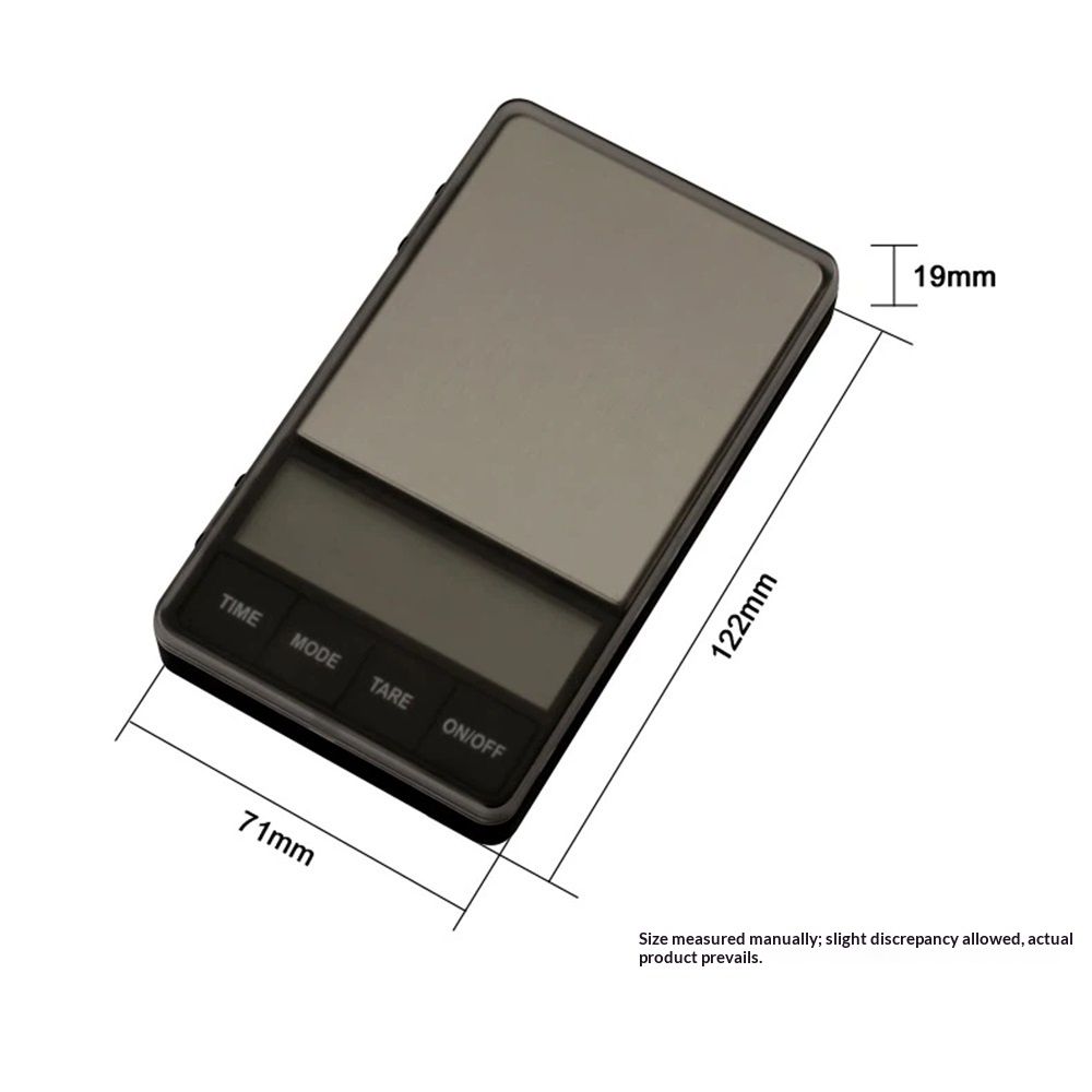 Espresso Scale with Timer 1000g/0.1g Drip Coffee Scale, Small and Handy Barista Scale, Brew Drip Tray Coffee Scale,  Convenient Digital Pocket Scale - Image 5
