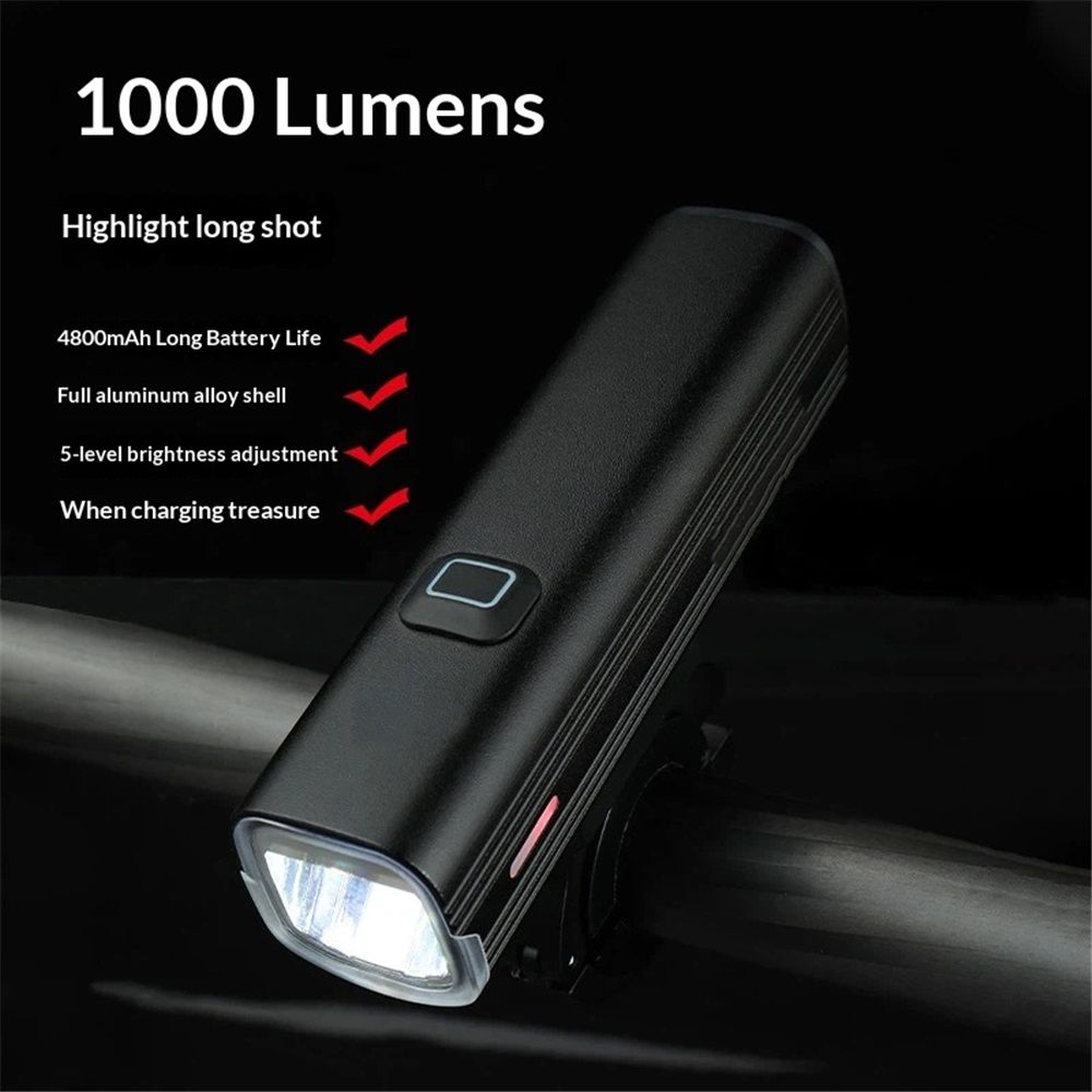 Smart Bike Light, Rechargeable Waterproof Cycling Front Light for Road Urban Mountain Biking Night Riding - Image 2