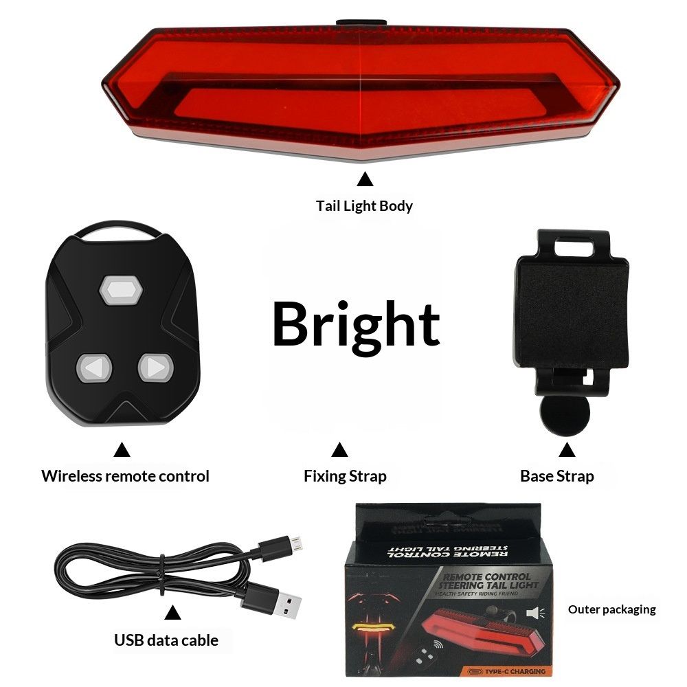 Rear Bike Light Powerful & Rechargeable - Waterproof, Multiple Modes, Quick Release Mounts, Bicycle Lights - Image 1
