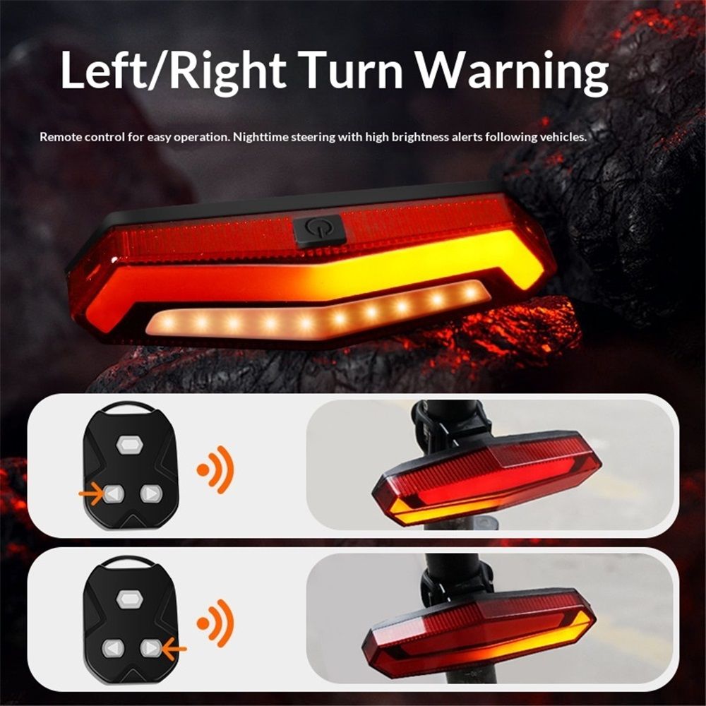 Rear Bike Light Powerful & Rechargeable - Waterproof, Multiple Modes, Quick Release Mounts, Bicycle Lights - Image 3