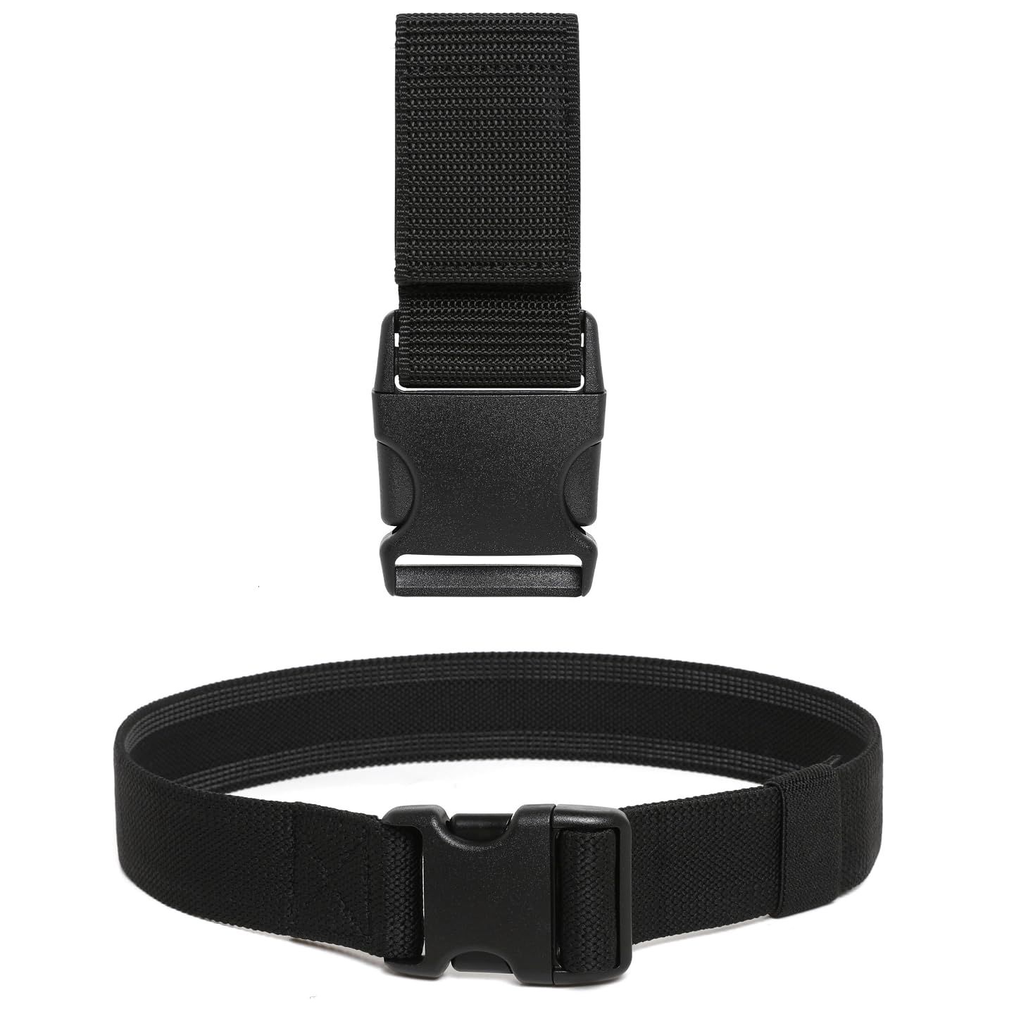 2 Pack Tool Work Belt, Worker Men Belt, Adjustable Electrician Belt,   Multi functional waist bag and waist hanging bag Black(Only includes belt) - Image 3