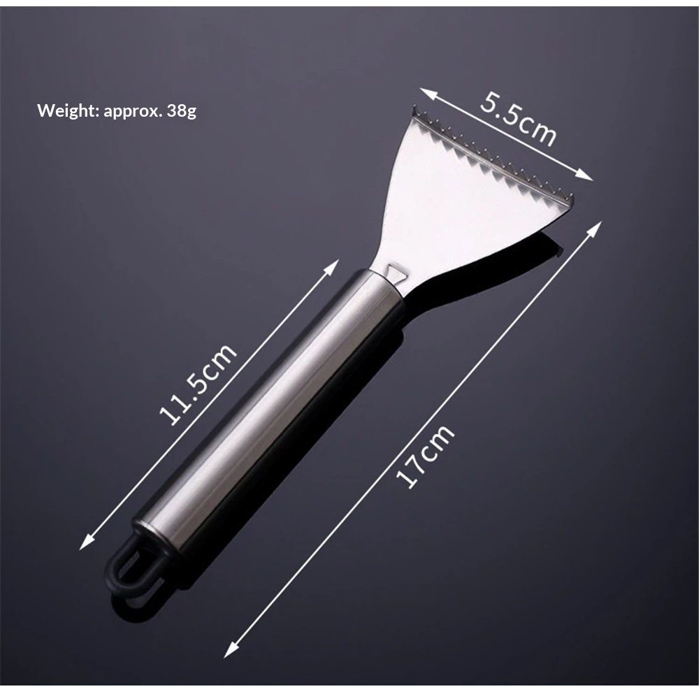 Sharp Stainless Steel Fish Scaler,Multifunction Fish Scale Planer Knife,Fish Scaler Remover Fishs Cleaning Tool Descaler Scales Scraping Tool for Home Market Restaurant (2PCS) - Image 5