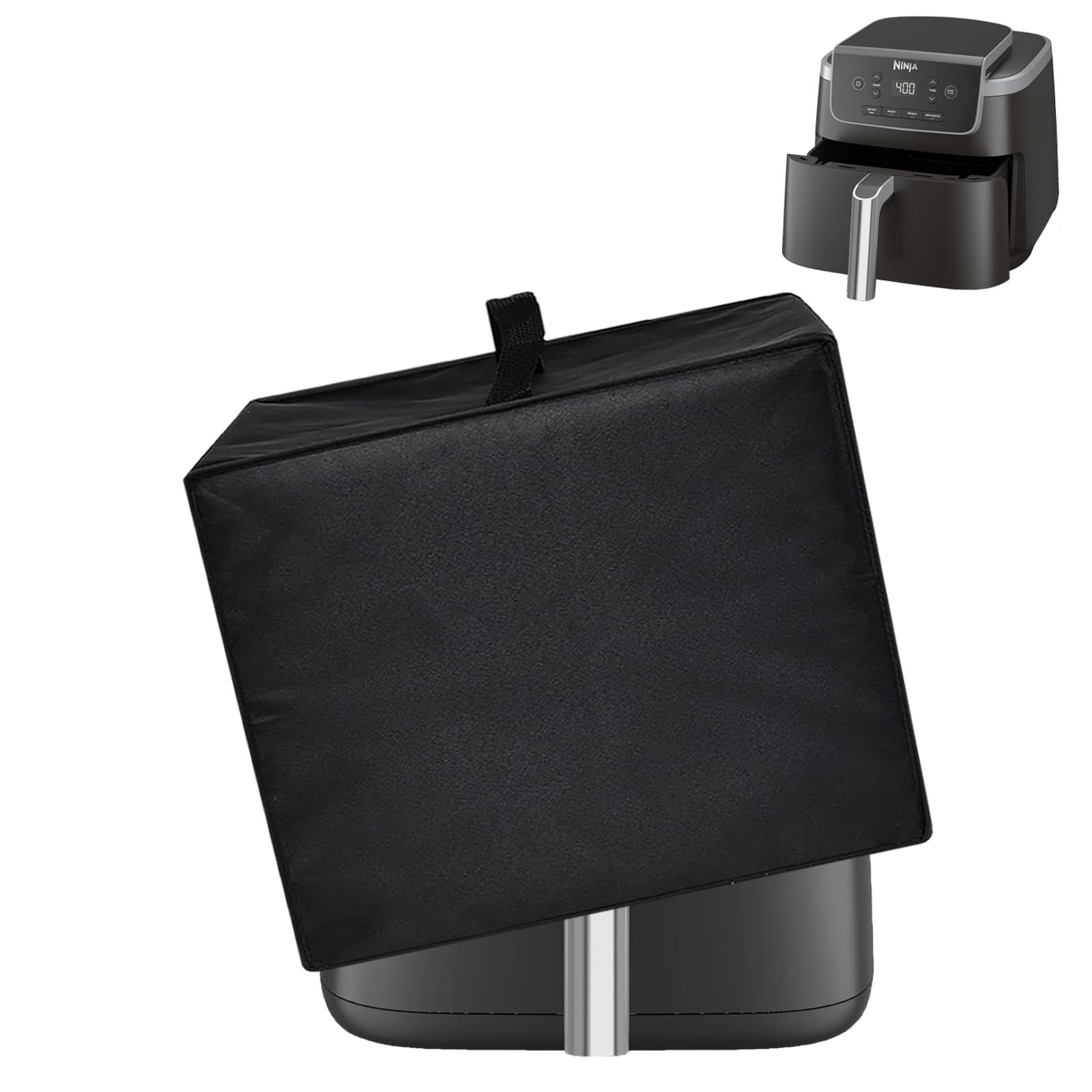 Air Fryer Cover for , Heavy Duty Waterproof Dust-proof Protective AirFryer Cover Compatible with   AirFryer Dust Lid (Black 420D：26*35*30cm) - Image 1