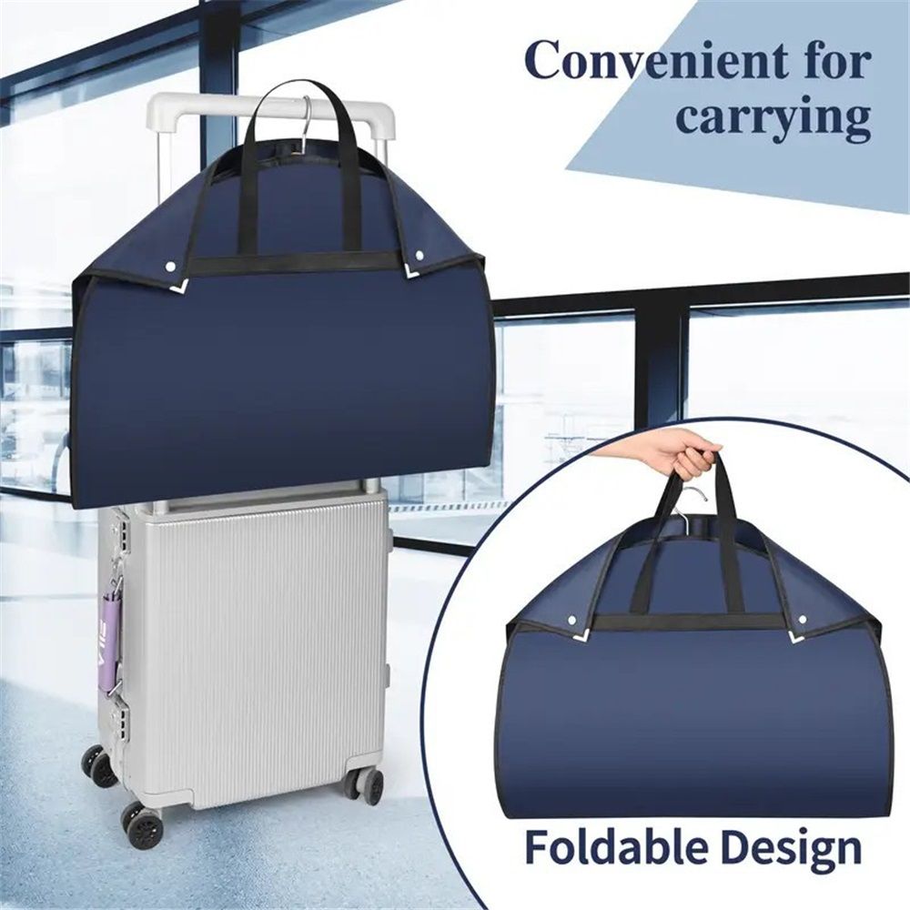 2 pack 40-inch Suit Bag Garment Bag for Travel and Storage, Garment Bags for Hanging Clothes with Zipper and Visible Transparent Window, Black - Image 2