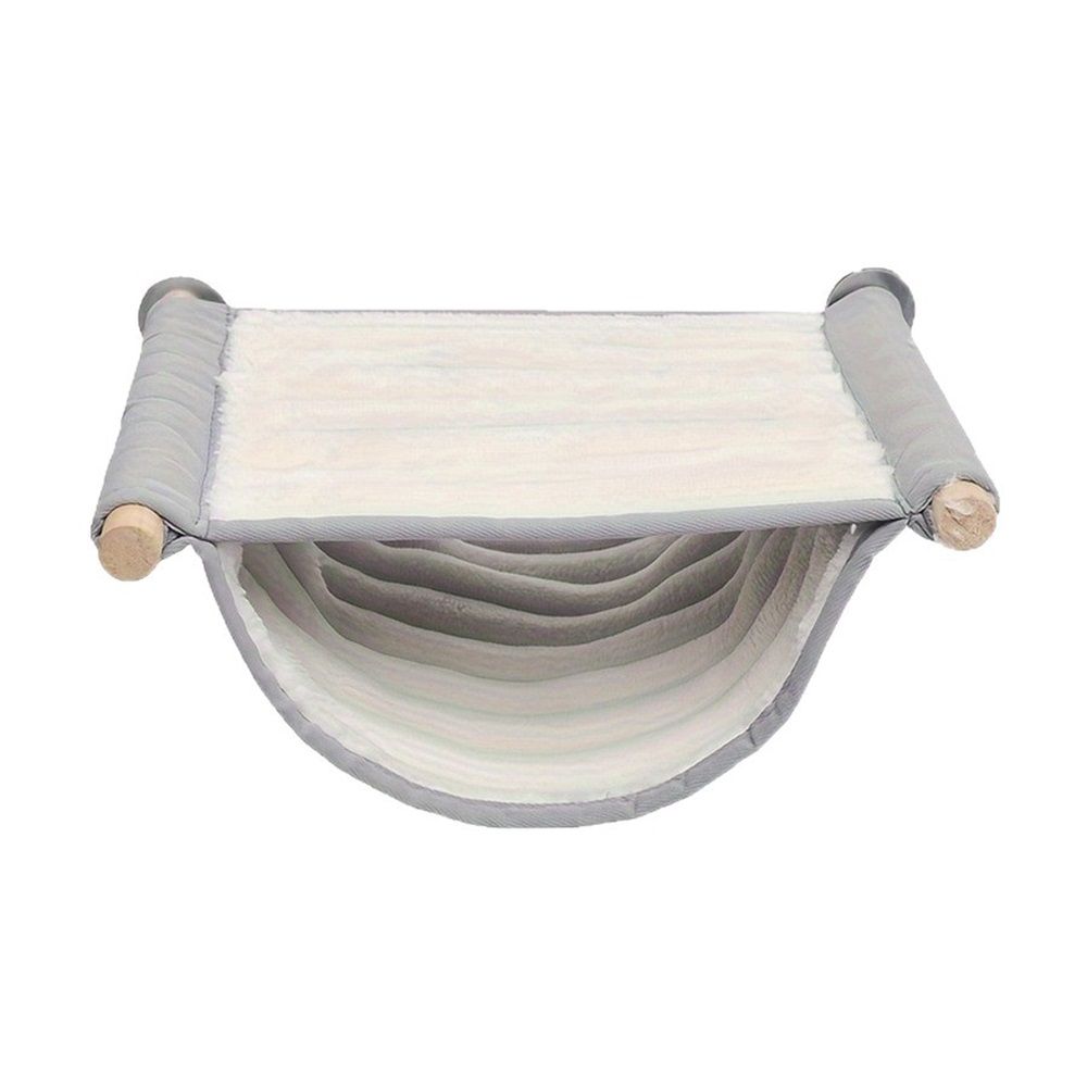 Large White Hanging Hamster and Parrot Bed, Warm Breathable Soft Pet Hanging Bed, Detachable Cat Cradle for Small Animals in Cage and Window Use（L） - Image 1