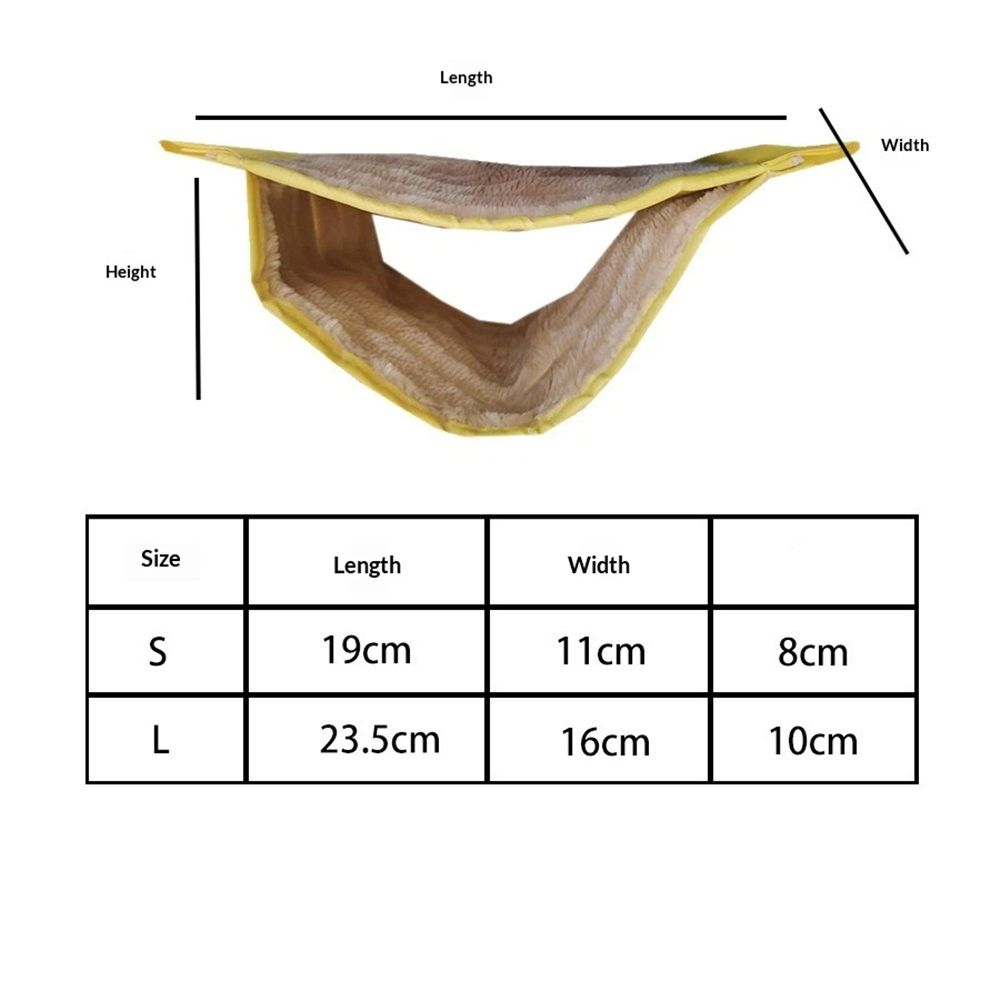 Large White Hanging Hamster and Parrot Bed, Warm Breathable Soft Pet Hanging Bed, Detachable Cat Cradle for Small Animals in Cage and Window Use（L） - Image 4