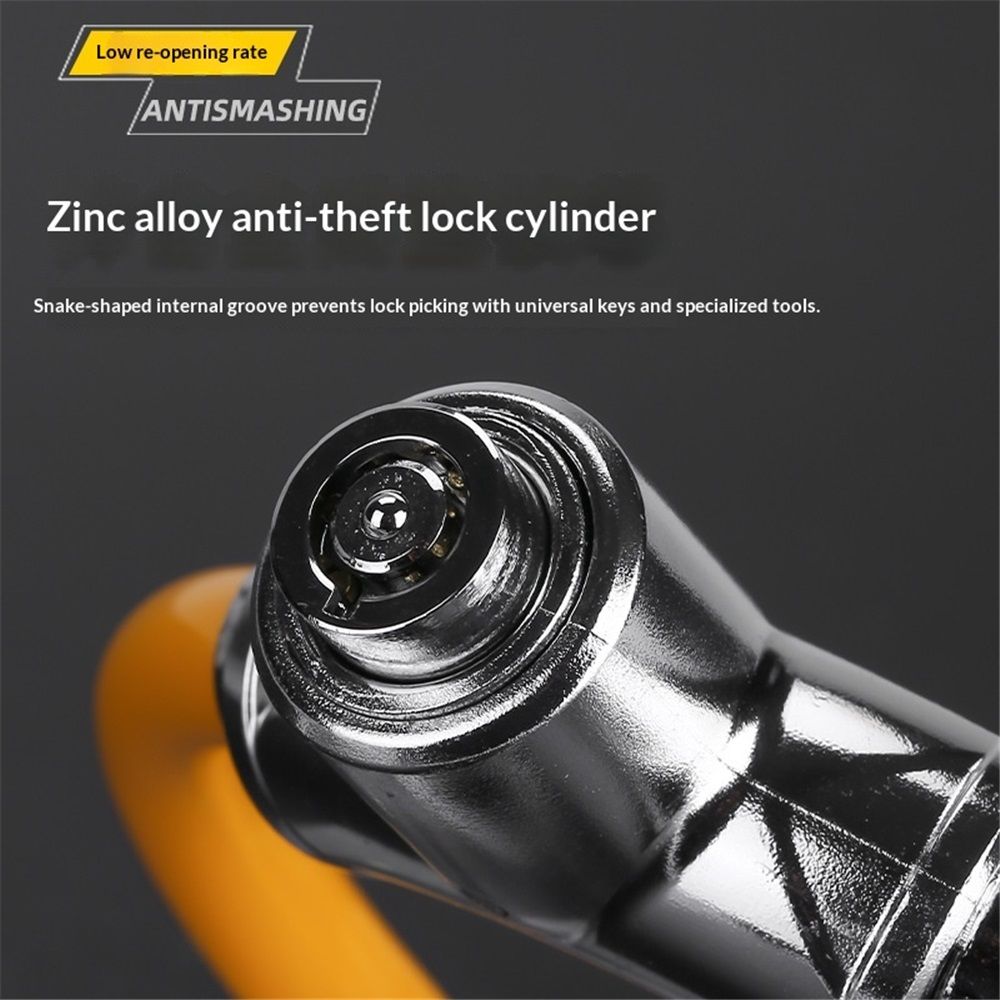 Bicycle Cable Lock, Steel Cable with Keys, Security Lock,Theft Bike Cable Lock, Portable, Versatile, Security (orange) - Image 4