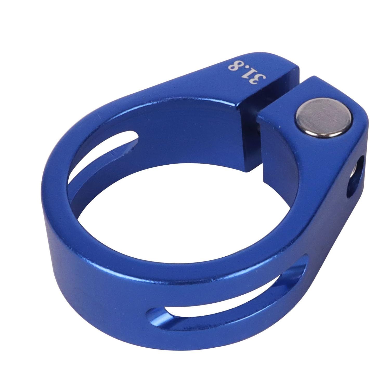 Bike Bicycle Aluminum Alloy Seatpost Clamp, 34.9mm, for MTB, Road, Casual Bikes,for Mountain Bike Road Bike Gear Track Bike Folding Bike (Blue, 34.9mm) - Image 4