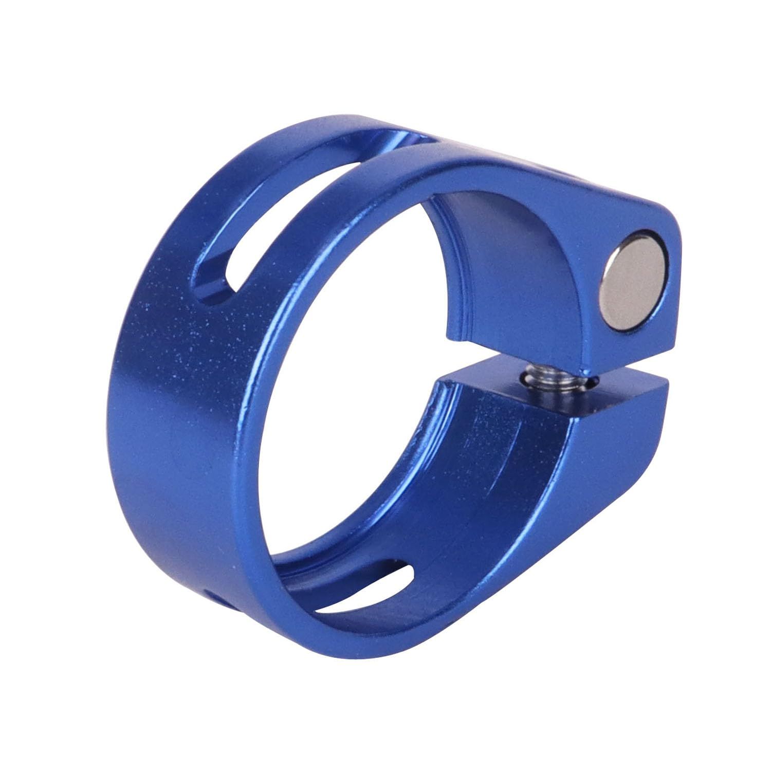 Bike Bicycle Aluminum Alloy Seatpost Clamp, 34.9mm, for MTB, Road, Casual Bikes,for Mountain Bike Road Bike Gear Track Bike Folding Bike (Blue, 34.9mm) - Image 5