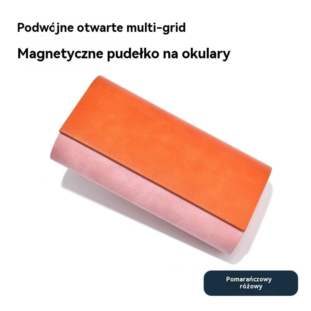 Glasses Case for 2 Storage Portable Compact Slim Two-Piece Soft Case Hard Case, Sunglasses Box Large Capacity Eyeglasses Holder Women - Image 2