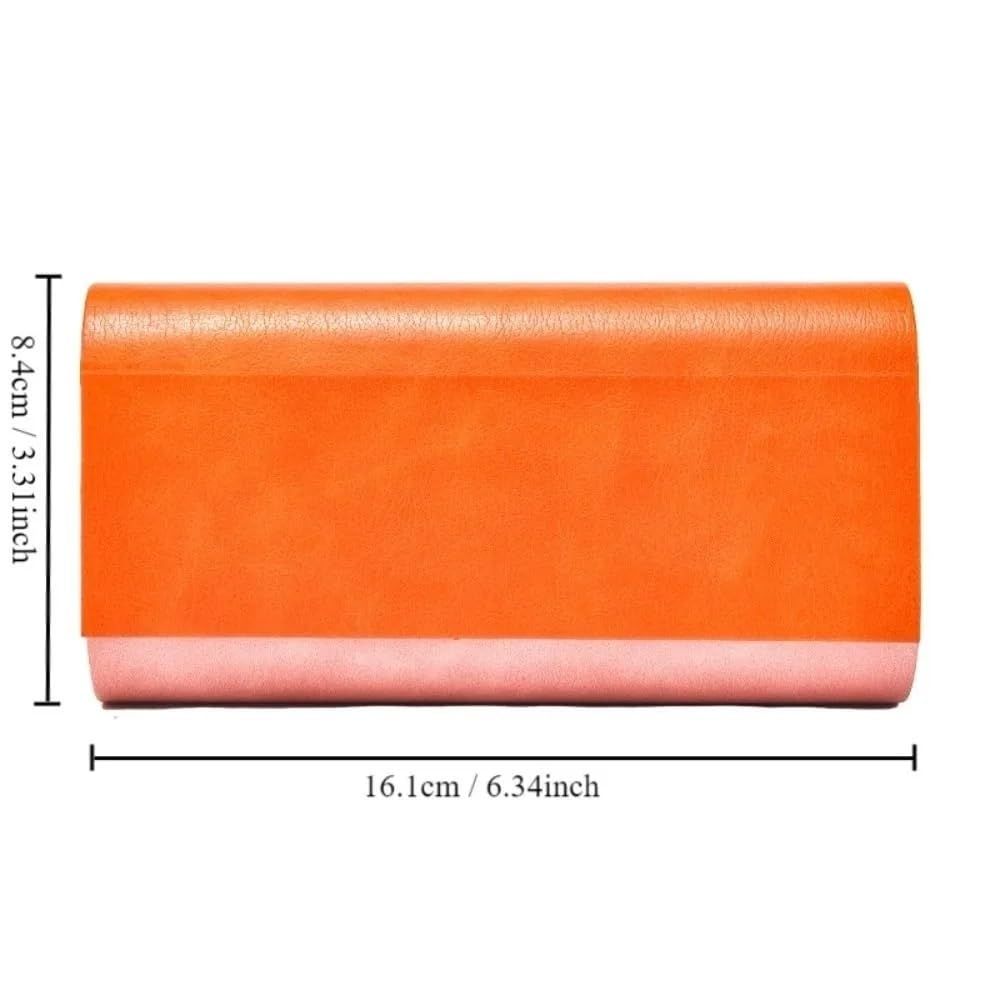 Glasses Case for 2 Storage Portable Compact Slim Two-Piece Soft Case Hard Case, Sunglasses Box Large Capacity Eyeglasses Holder Women - Image 3