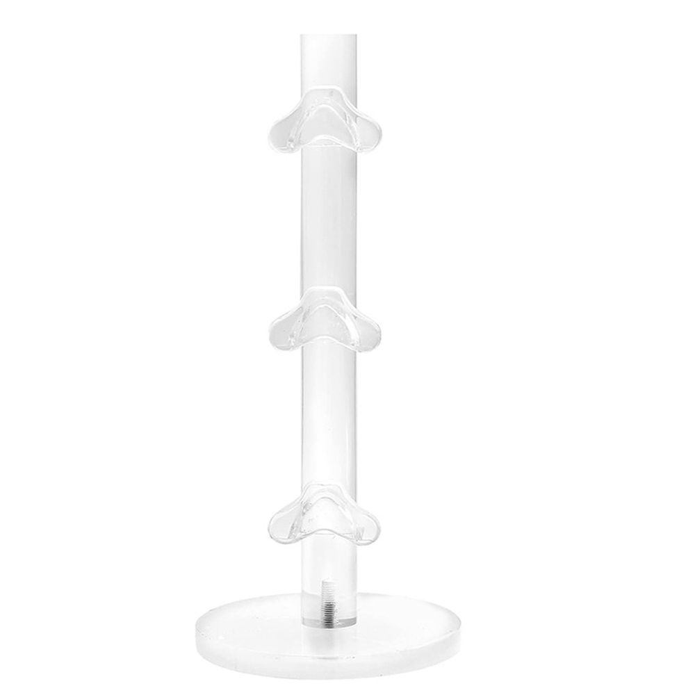3 Layers Acrylic Sunglass Organizer, Eyelasses Holder, Sunglasses Display Stand, Eyewear Frame Riser Rack Holder for Glasses Storage（only one eyeglass holder） - Image 1