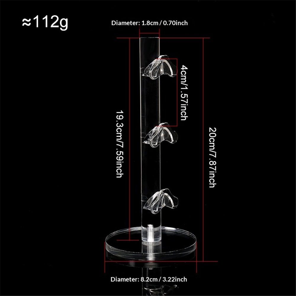 3 Layers Acrylic Sunglass Organizer, Eyelasses Holder, Sunglasses Display Stand, Eyewear Frame Riser Rack Holder for Glasses Storage（only one eyeglass holder） - Image 4
