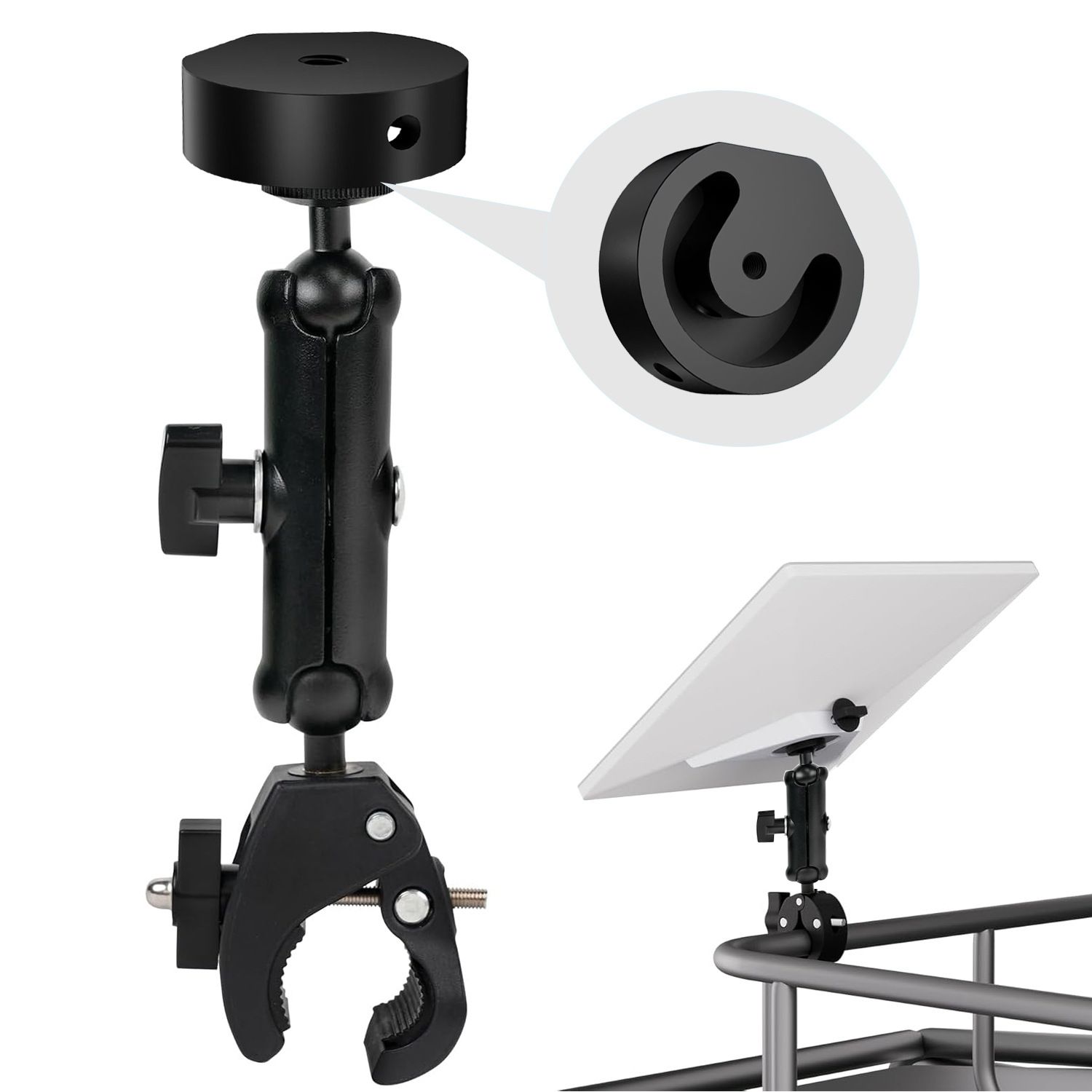 Adjustable Roof Rack Pole Mount Kit , Compatible with Original Pipe Adapter, Accessories for Roof or Pole Installation, Durable Outdoor Mounting Solution - Image 2