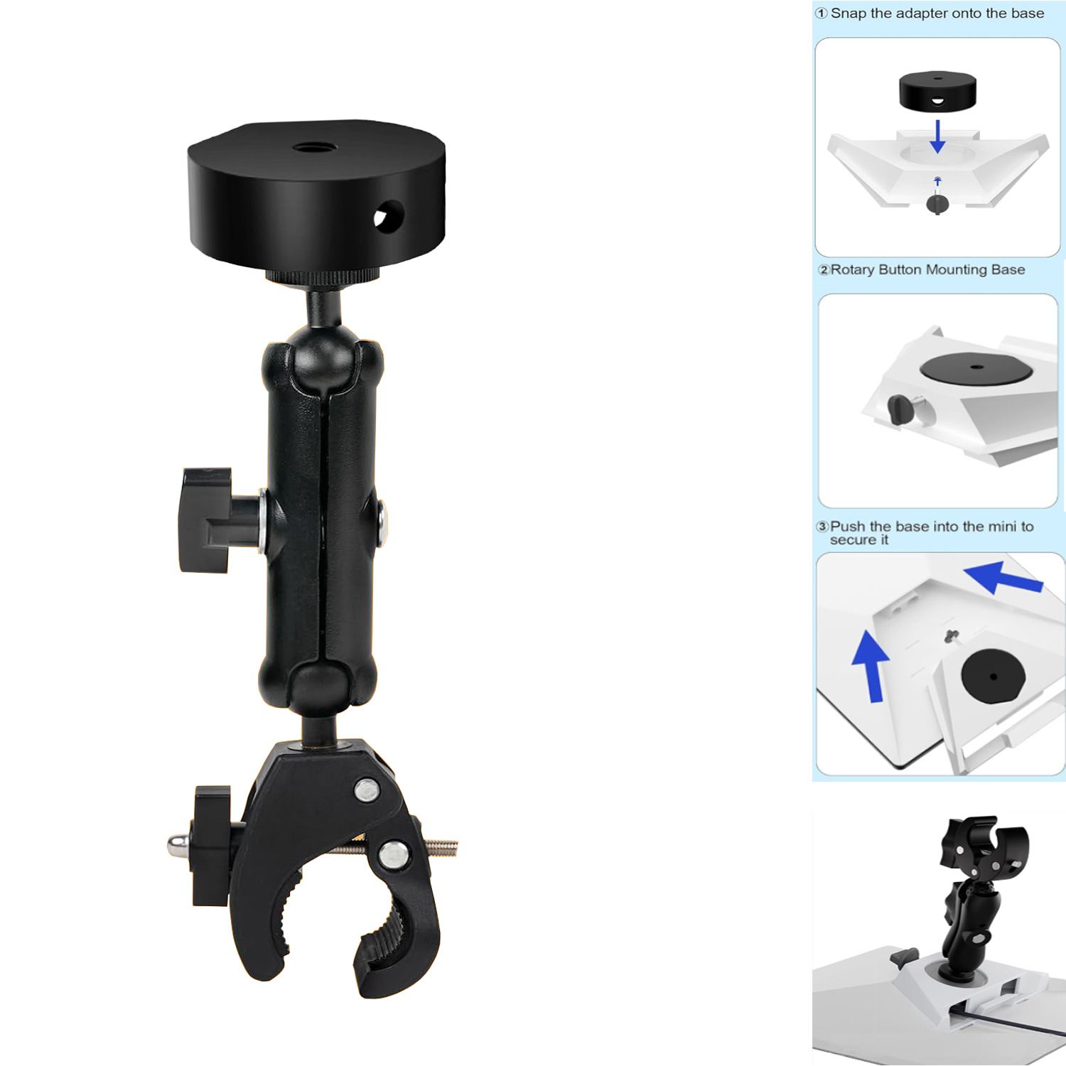 Adjustable Roof Rack Pole Mount Kit , Compatible with Original Pipe Adapter, Accessories for Roof or Pole Installation, Durable Outdoor Mounting Solution - Image 3
