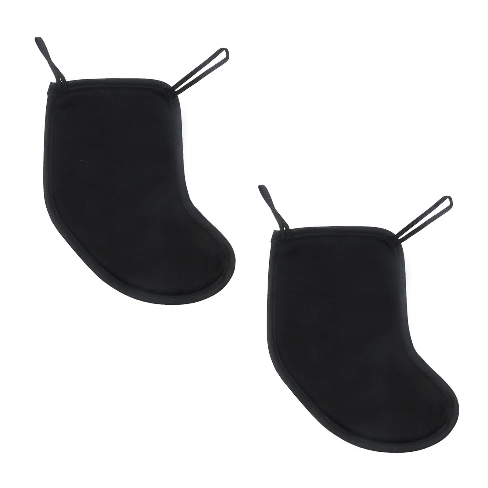 2 Pcs Violin Chinrest Pad 1/2 1/4 Cotton Chin Rest Cover Violin Shoulder to Practice, Black （Style 2) - Image 1