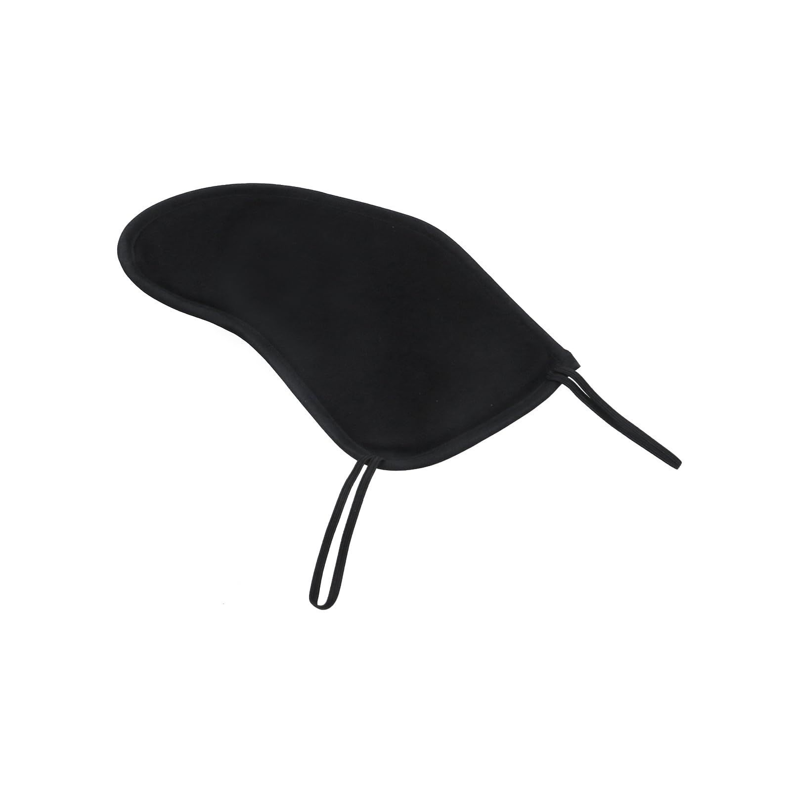 2 Pcs Violin Chinrest Pad 1/2 1/4 Cotton Chin Rest Cover Violin Shoulder to Practice, Black （Style 2) - Image 3
