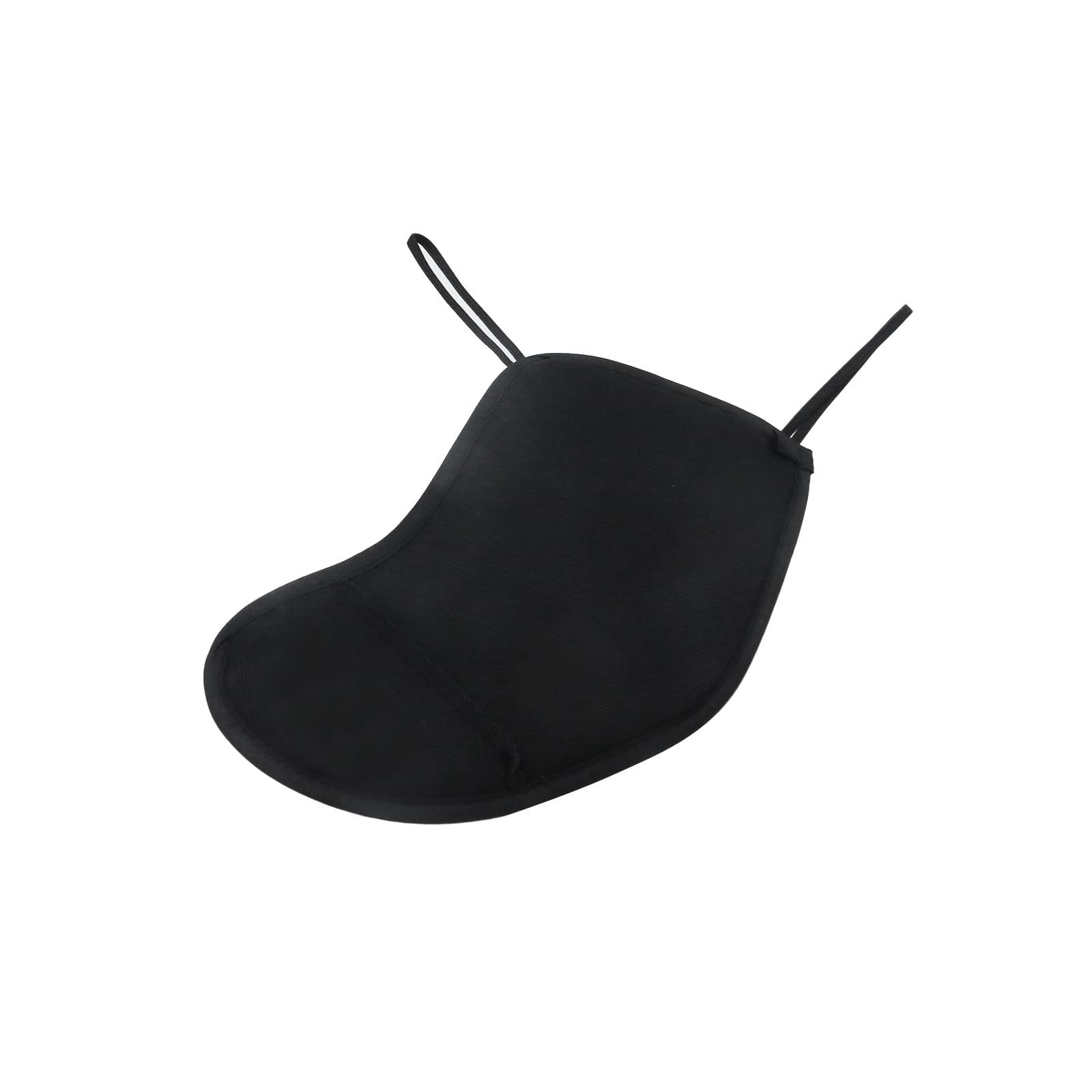 2 Pcs Violin Chinrest Pad 1/2 1/4 Cotton Chin Rest Cover Violin Shoulder to Practice, Black （Style 2) - Image 4