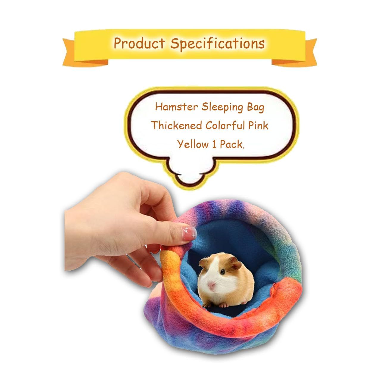 2 pack Guinea Pig Hideout, Soft Fleece Rabbit Snuggle Sack, Small Animal House Ferret Cozy Cave Hamster Sleeping Bag for Small Pet/Ferret/Chinchilla/Bunny - Image 3