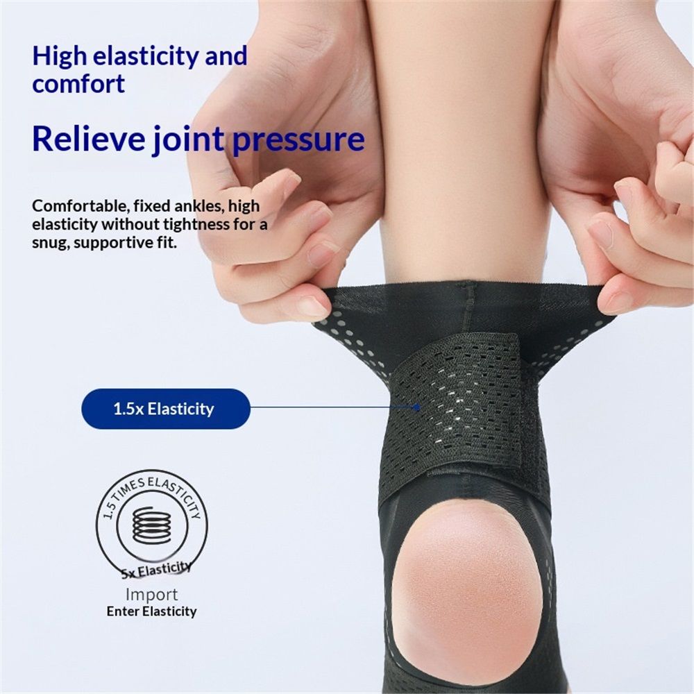 1 Pair Adjustable Compression Ankle Brace for Sprained Ankle, Strong Support & Breathable Ankle Support for Injury Recovery, Joint Pain, Swelling, Man & Women（L (sizes 39-43)） - Image 5