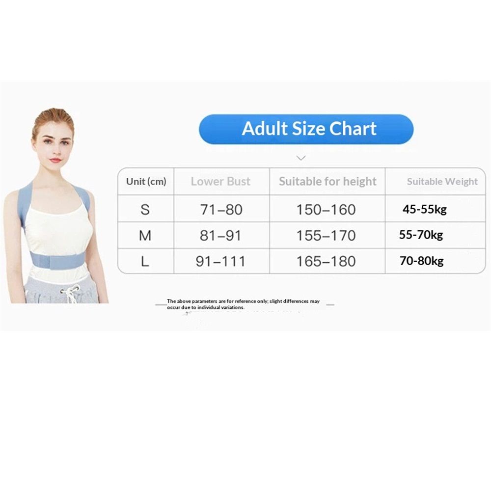 Posture Corrector for Women and Men, Adjustable Back Straightener, Upper Back Support Brace, Hunchback Posture Corrector - Relieves Neck, Shoulder, Back Pain（S） - Image 5
