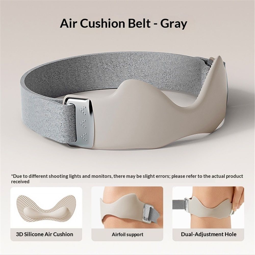 2 Packs Airbag patellar tendon support Strap, Adjustable breathable anti slip Knee Brace for Tendonitis Pain knee Relief Exercise, run, hike,play ball, high jump, climb,ride (Gray-1 pair) - Image 5