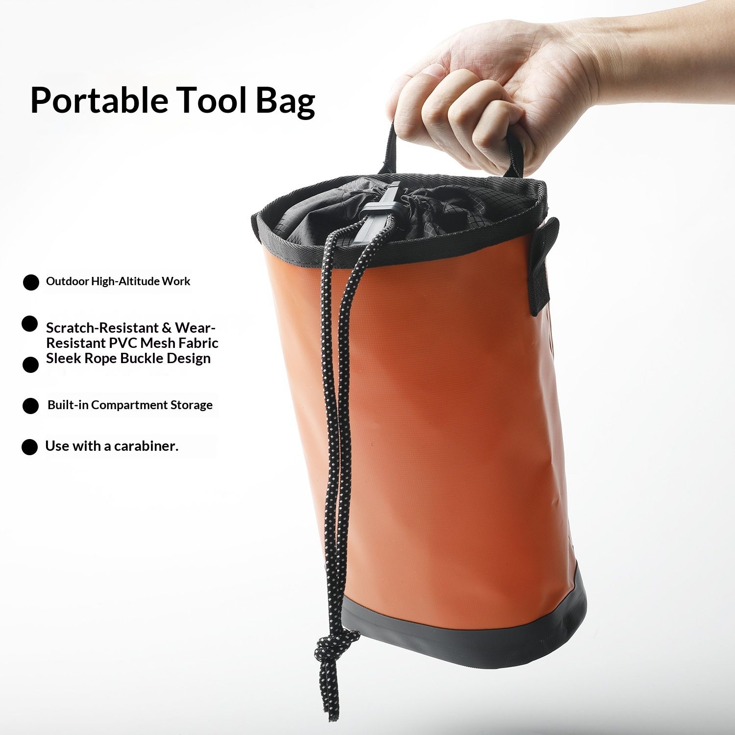 Throw Line Storage Bag,Caving Mountaineering Camping Outdoor Sports Accessories Hiking Waterproof Rope Organizer - Image 4