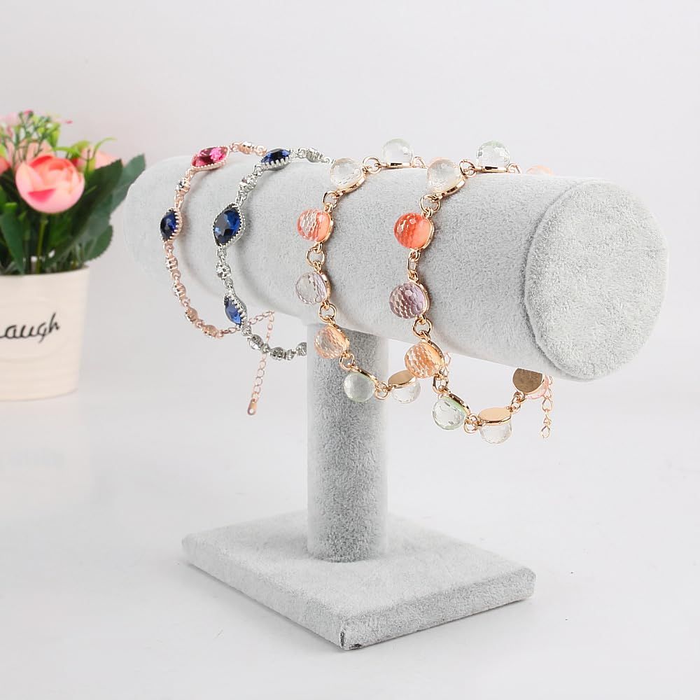 2 pack Covered Wood Jewelry Display, Jewelry Stand, Bracelet Holder Display, Watch Stand, Bracelet Stand,（ oniy 2 box） - Image 3