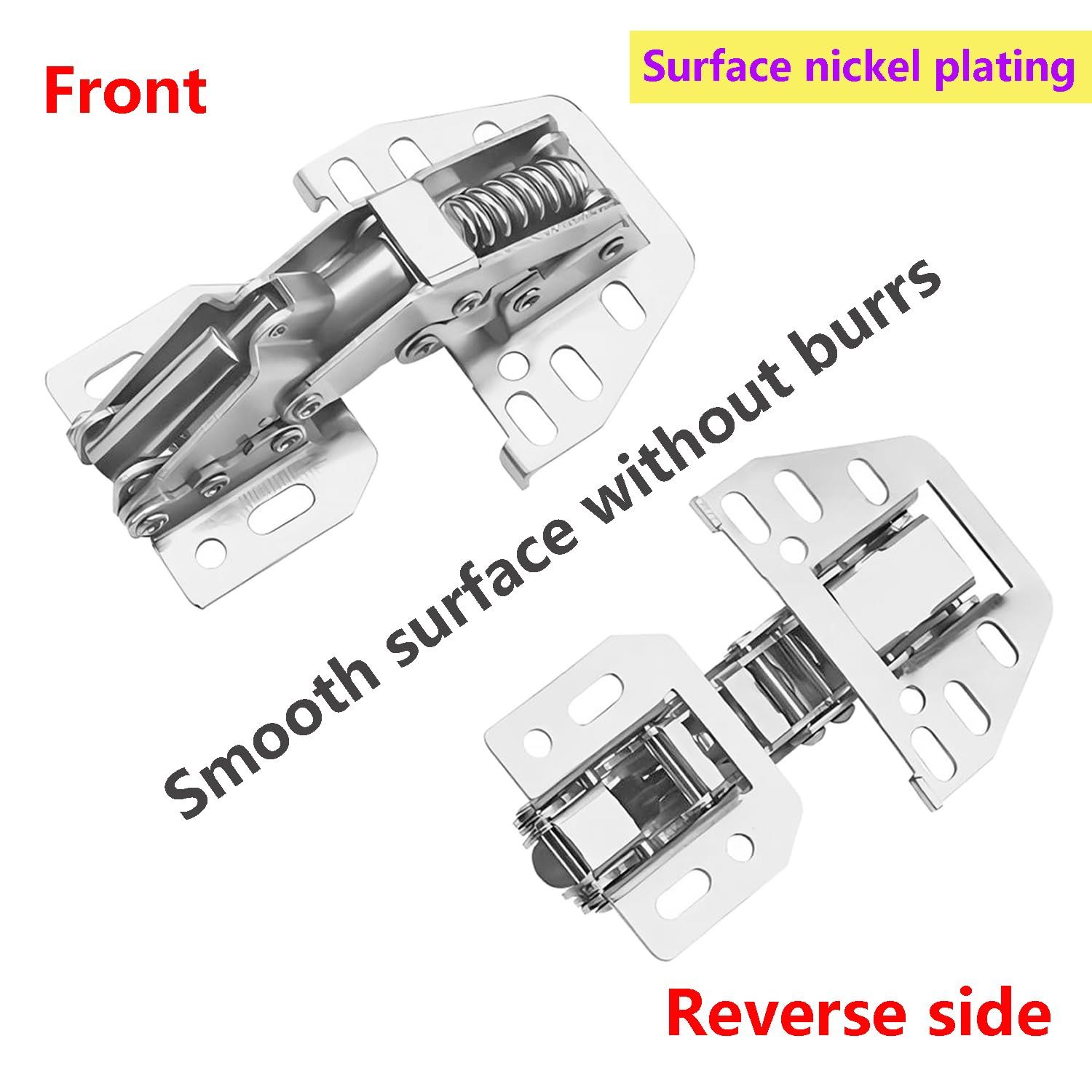2 PCS Cabinet Hinges Heavy Duty Lid Stay Hinges, Soft Close Lid Hinge, Furniture Door Lift Stay Support Hinge - Image 3