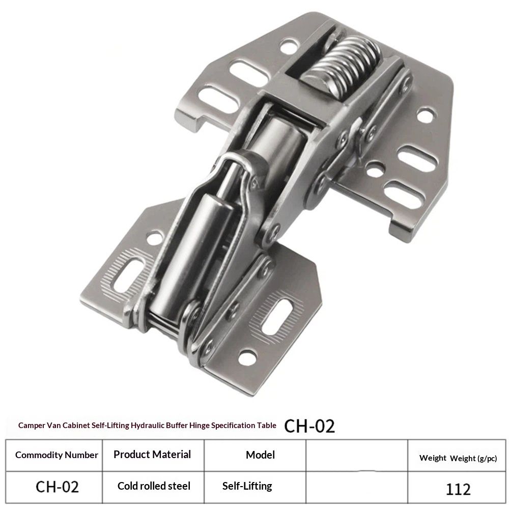 2 PCS Cabinet Hinges Heavy Duty Lid Stay Hinges, Soft Close Lid Hinge, Furniture Door Lift Stay Support Hinge - Image 5