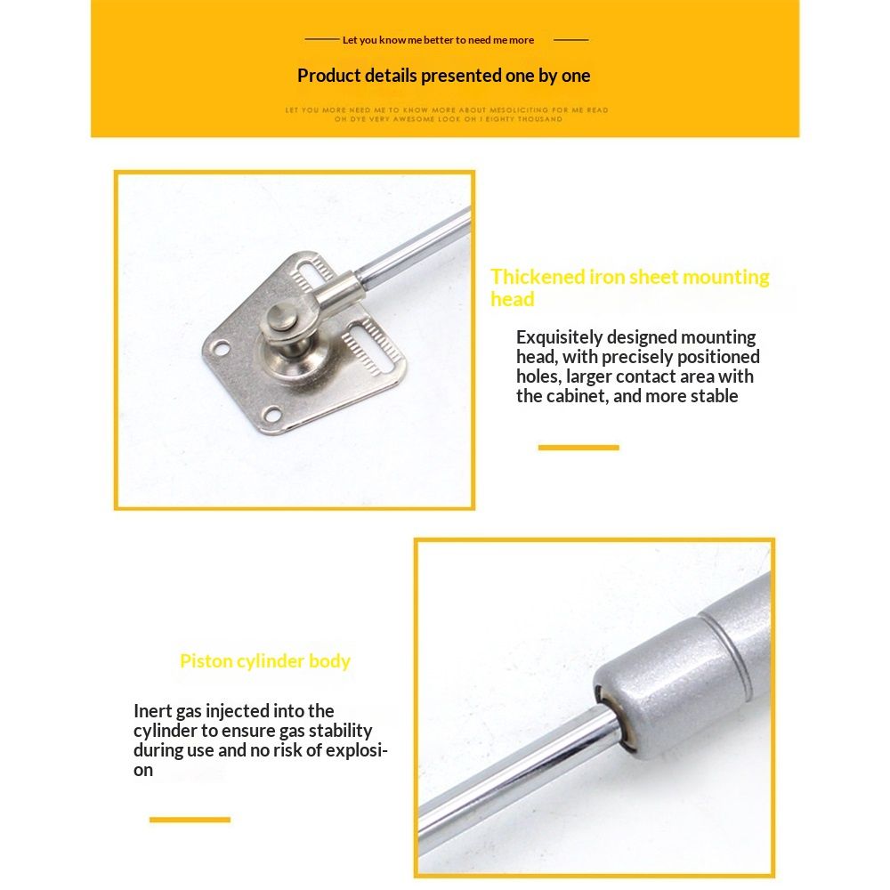 2 Pack 100N/22LBS Drop Down Gas Struts for Drop-Front Desk Downward Slowly Such as Fold-Down Desk, Flap Lid - Image 4