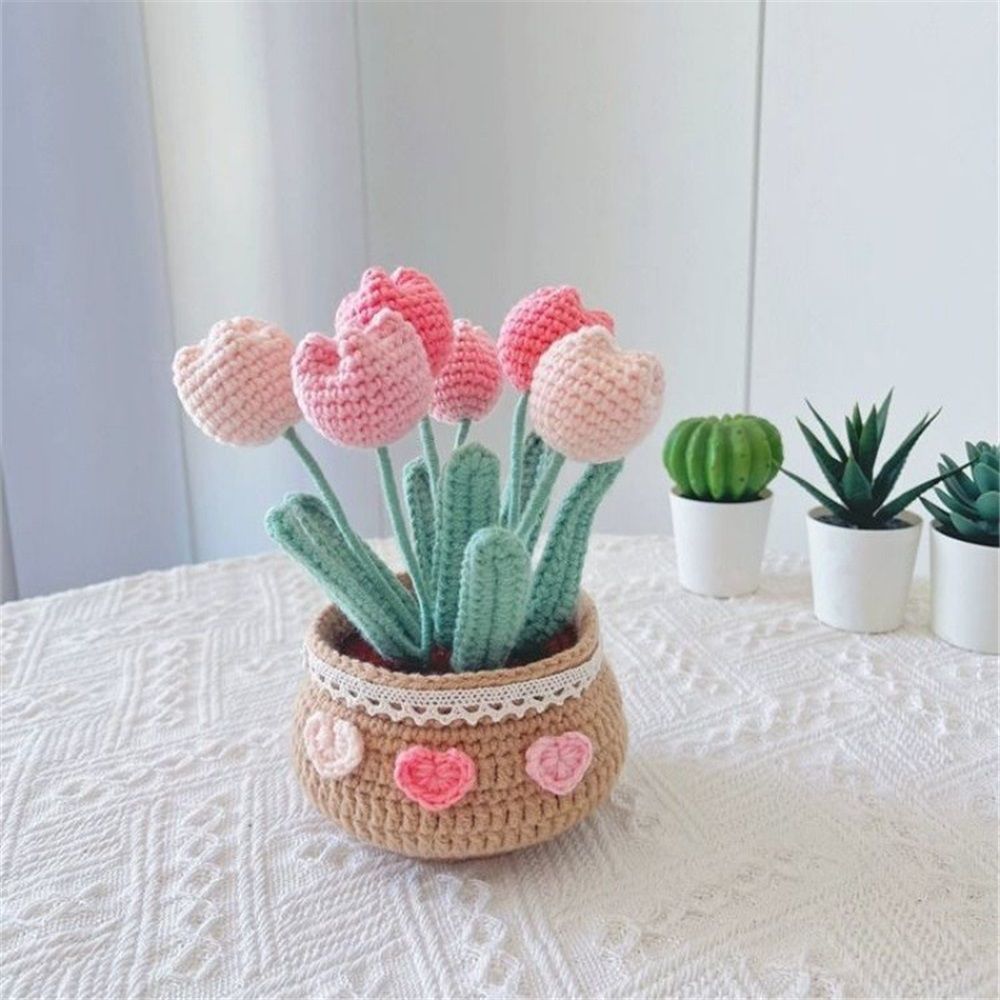 Crochet Kit for Beginners, Tulip Crochet Starter Kit Beginner for Complete Beginners Adults, Crocheting Knitting Kit - Image 1