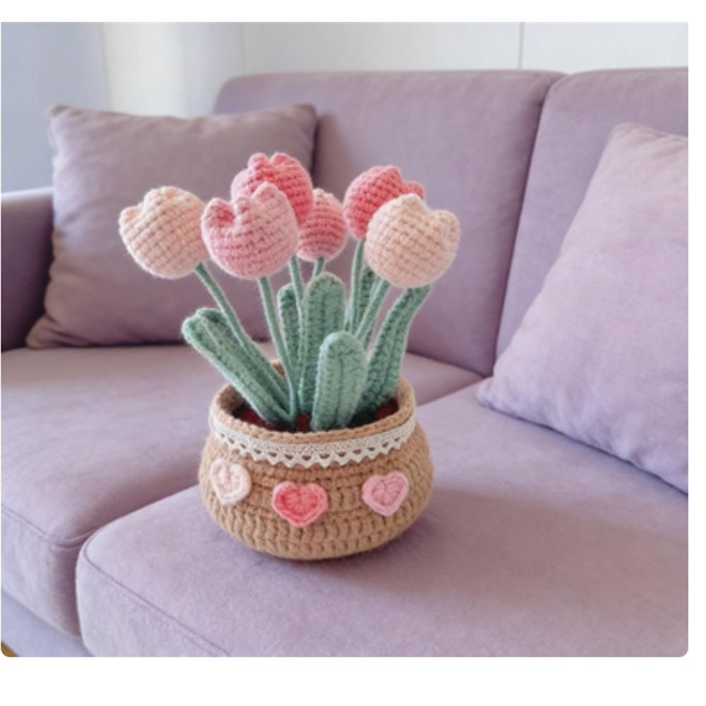 Crochet Kit for Beginners, Tulip Crochet Starter Kit Beginner for Complete Beginners Adults, Crocheting Knitting Kit - Image 3