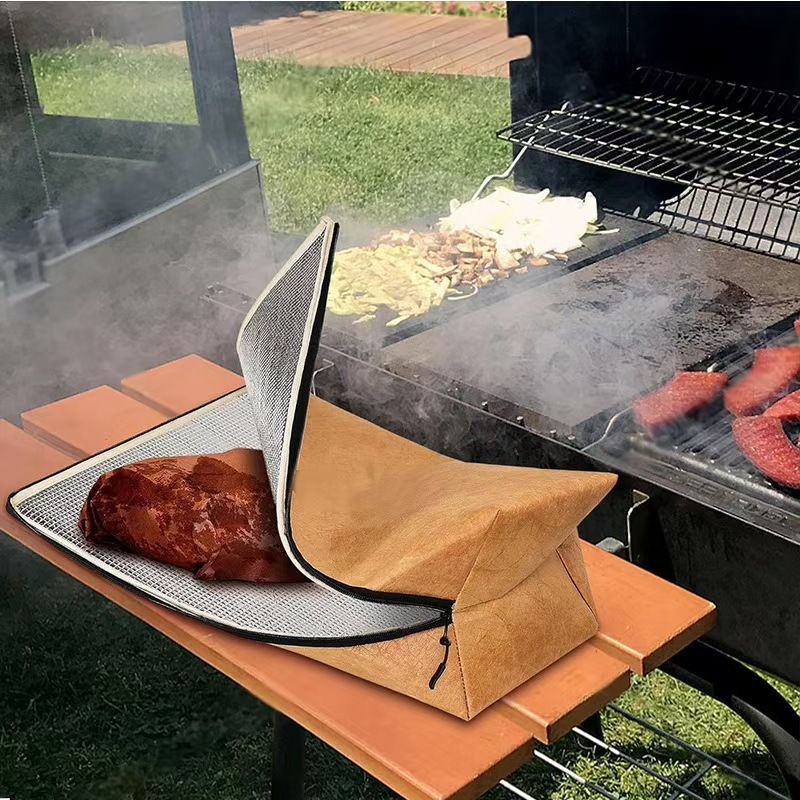 Food  Non-Toxic Reusable BBQ Meat Blanket – Ultimate Meat Resting Bag for Brisket, Turkeys & Smoked Meats (21in), Ideal Xmas Gifts for Men - Image 3