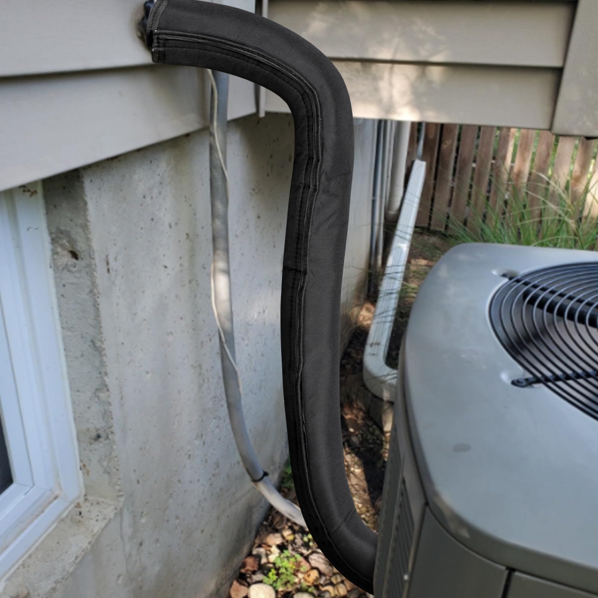3 Layers HVAC Copper Pipe Insulation Cover,72x10.2 Inch 600D Oxford AC Pipe Insulation Covers for Outside,Flexible Copper Line Insulation Sleeve for Central Air Conditioning Mini Splits - Image 5