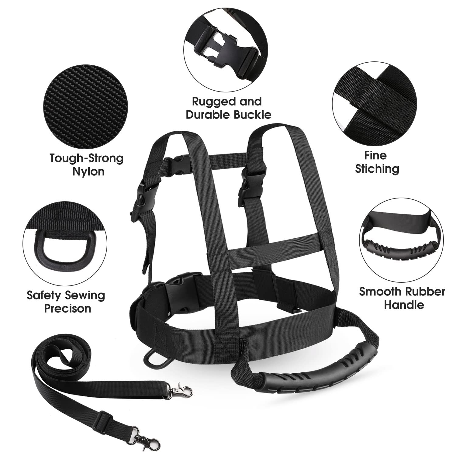 Kids Ski Snowboard Training Harness Toddler Skiing Harness with Removable Leash Speed Control Teaching for Beginners - Image 5