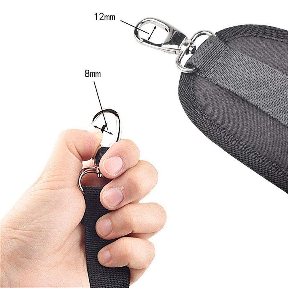 Waterproof Replacement Shoulder Strap with Adjustable Belt for Shoulder Bag Backpack Black Backpack Straps Replacement Adjustable Padded Shoulder Straps for Backpack Dry Bag - Image 4