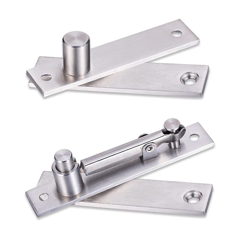 Heavy Duty Pivot Hinge for Wood Door - Stainless Steel Hidden Door Hinge for Secret Door, with 360 Degree Rotation, Invisible Pivot Door Hardware for Bookshelf. - Image 1