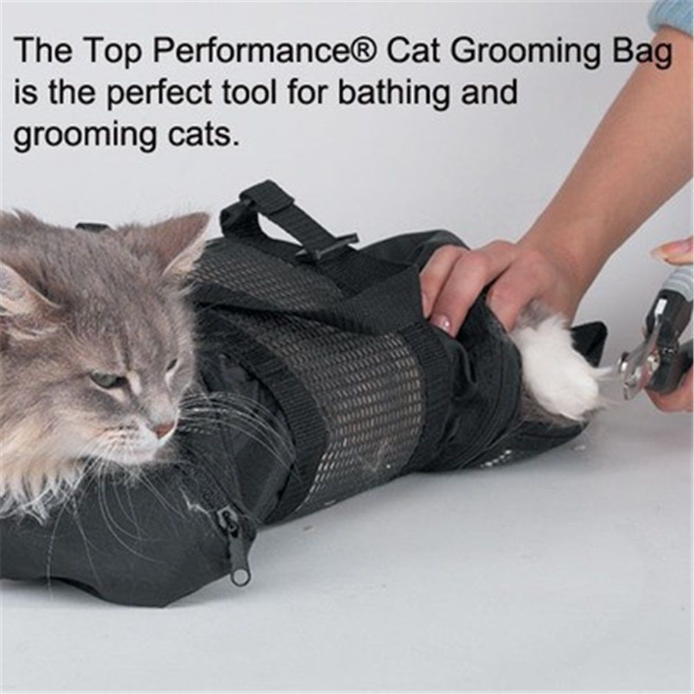 Cat Grooming Bag - Pet Carrier Grooming Bags Make Washing, Bathing, Nail Trimming, & Medication Delivery Simple, Safe & Easy | The Perfect Tool to Harness Cats Small, Medium, or Large. - Image 2