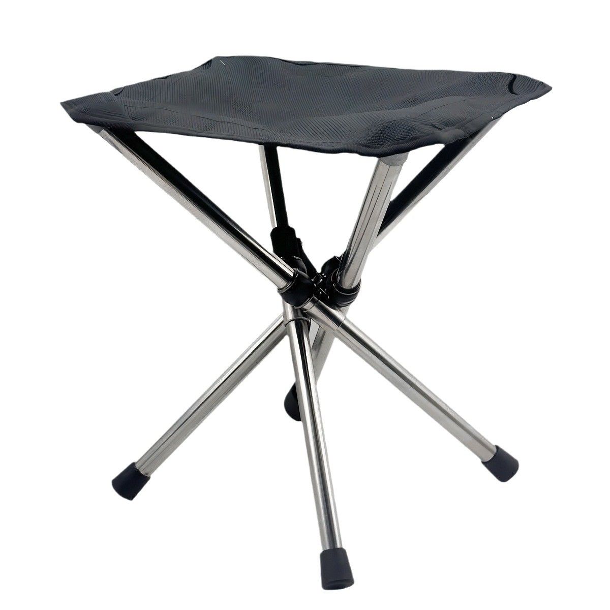 Ultra-Lightweight Stainless Steel Folding Camping Stool - Compact Portable Backpacking Stool with Carry Bag  Folded Size for Hiking Travel Outdoor Events - Image 2