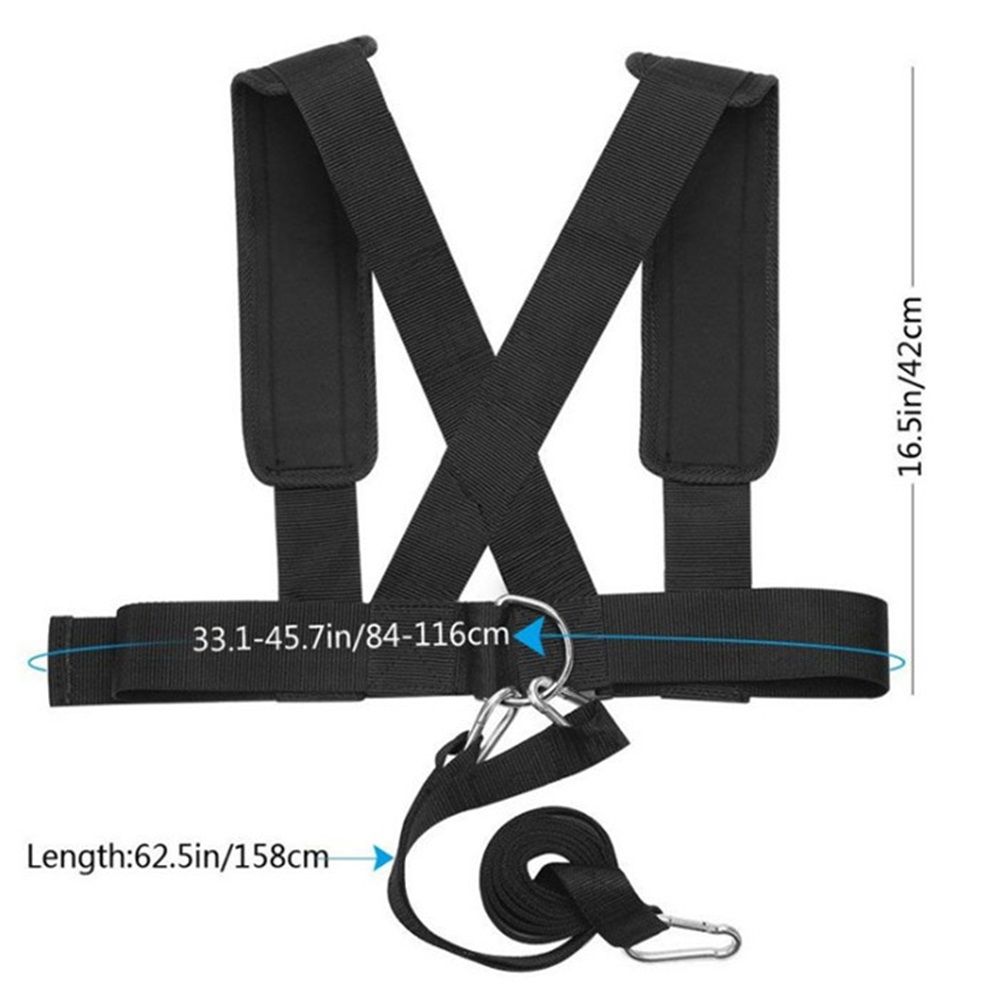Sled Harness Workout Resistance and Assistance Trainer Physical Training Resistance Rope Kit Improving Speed, Stamina and Strength - Image 3