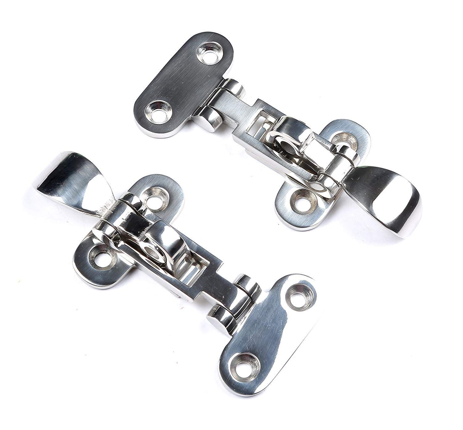 Marine 316 Stainless Steel Anti-Rattle Lockable Hatch,Hold Down Clamp Latch,Marine Hatch Locker (2 PCS) - Image 2