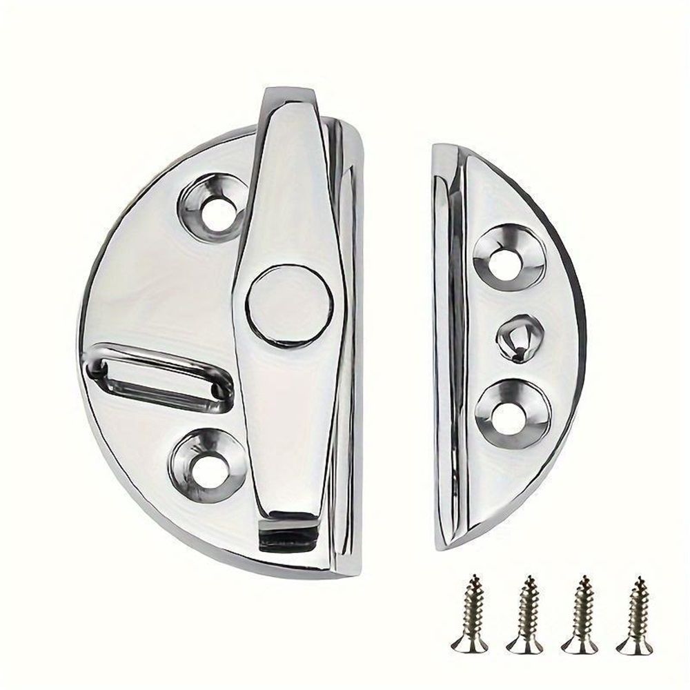 Marine Grade 316 Stainless Steel Turn Twist Button Door Catch Latchfor Door Cabinet Marine Boat Door Catch Latch 316 Stainless Steel Door Latch Round Twist Lock Suit for Boat - Image 3