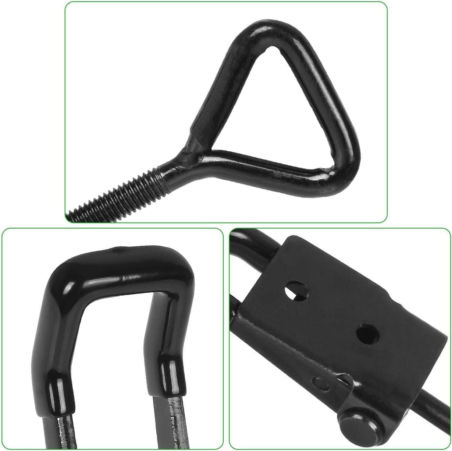 4PCS Toggle Latch Clamp 397 lbs Adjustable Toggle Latch Black Toggle Clamp Lockable Quick Release Pull Latch  Metal Draw Latch for Door, Box Case Trunk, Smoker Door, Jig - Image 2