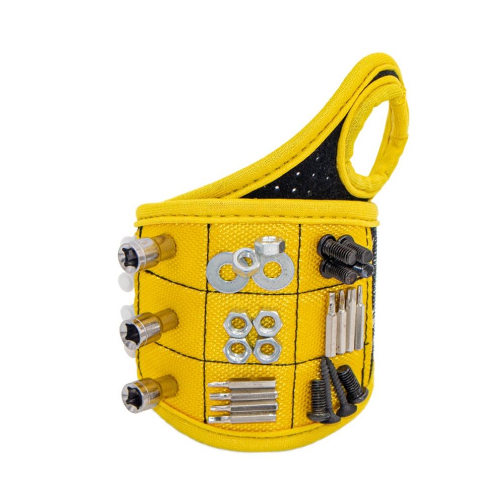 Magnetic Wristband for Tools Magnet Screw Holder Wrist Support Keeps Screws Nails Drill Bits Handy Unique Tool Gadgets for Men's & Dad Perfect Christmas Gifts Stocking Stuffers - Image 2