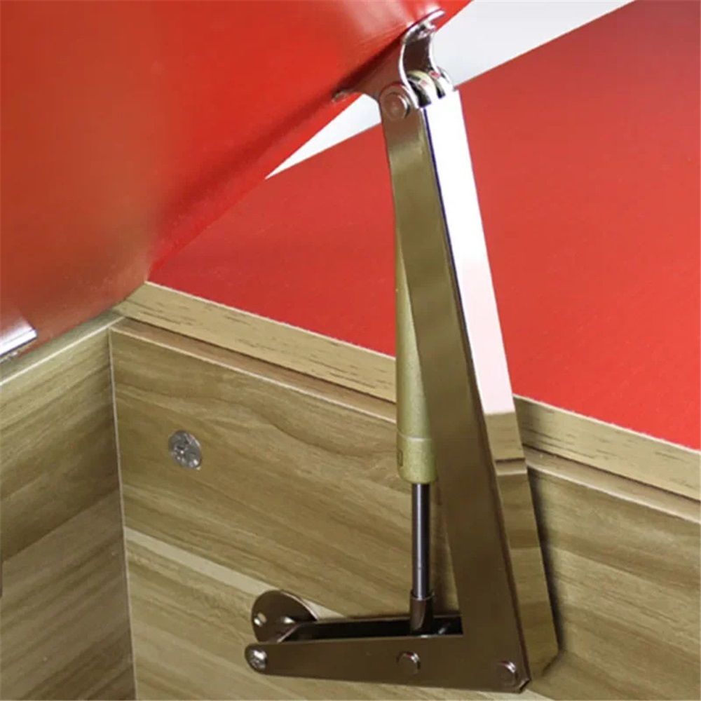 200N Gas Struts Heavy Duty Soft Close Lid Support Hinges Automatic Slow Lowering Safety Pneumatic Lid Lifters Gas Springs Pack of 2 - Image 4