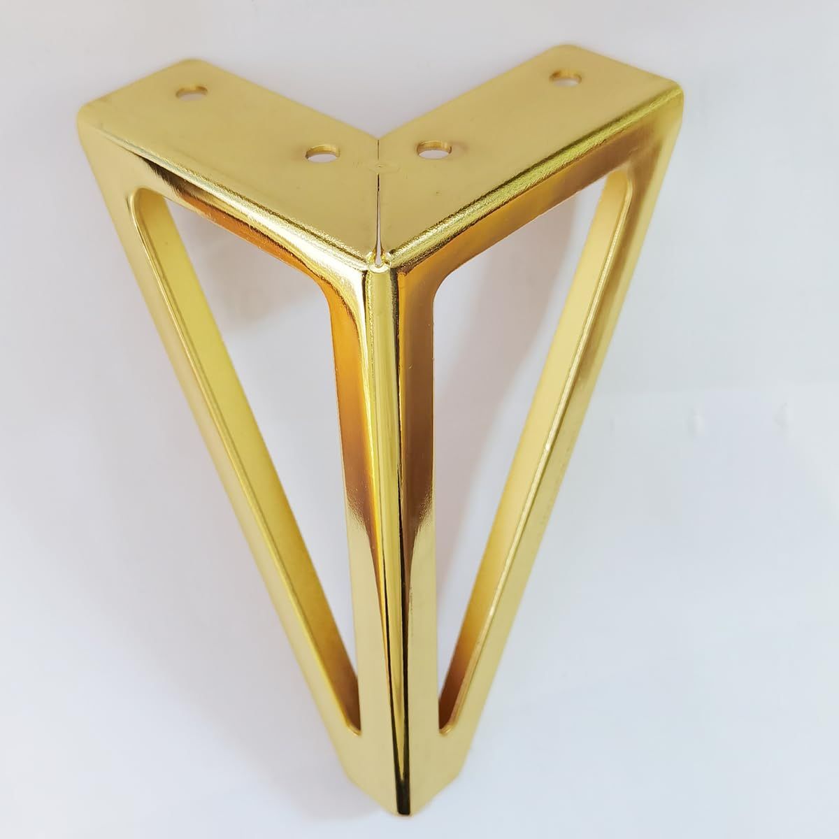 6 Inch Gold Furniture Legs Heavy Duty Metal Furniture Feet, Golden Sofa/Cabinet/Table Legs 4Pcs, 6 Inch Cabinet Legs Set of 4,Couch Feet Replacement for Dresser (Gold) - Image 2