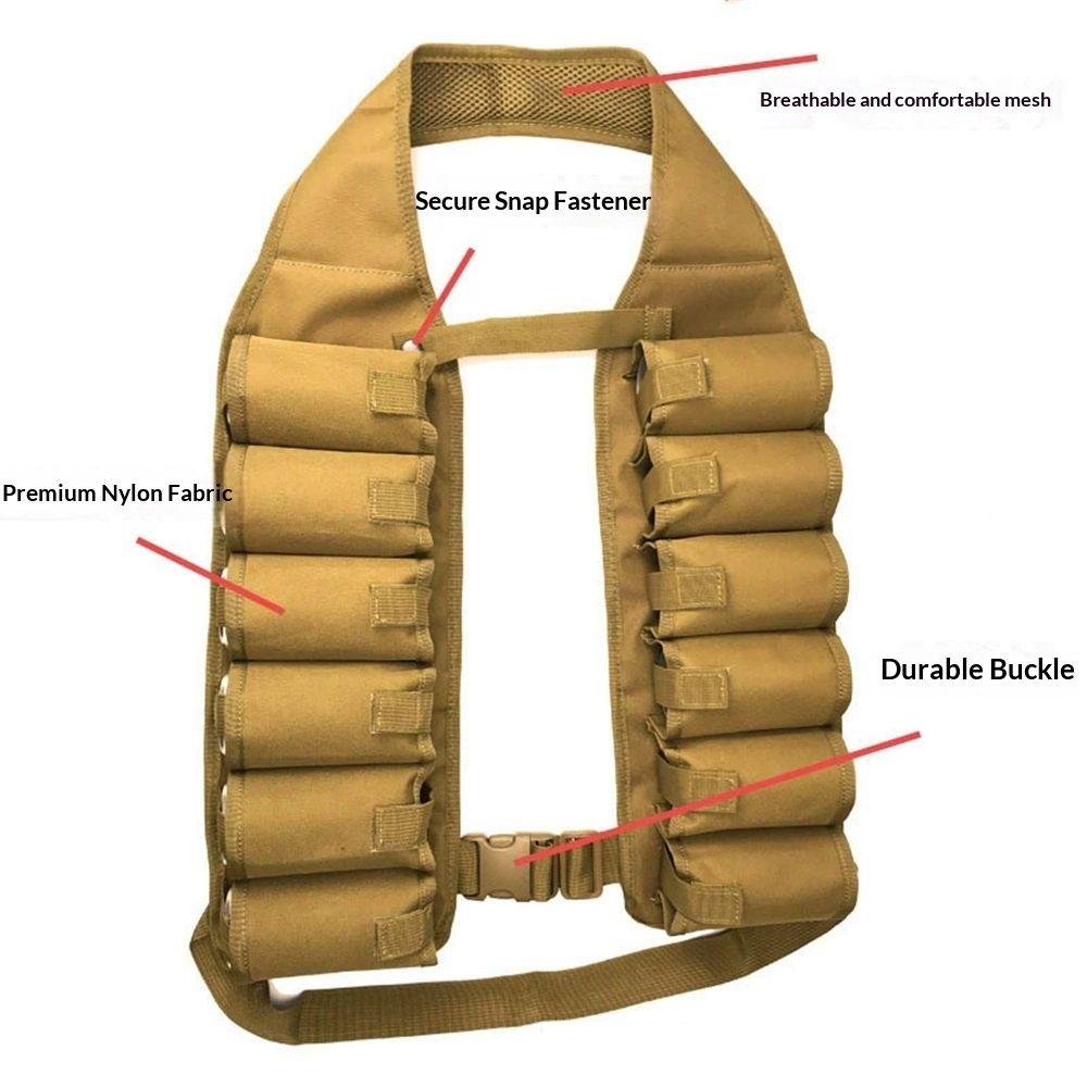 Beer Bandolier Holder 12-Pack Drink Vest Beer Can Soda Belt Holster Beverage Holder Insulate BBQ Party Gag - Image 2