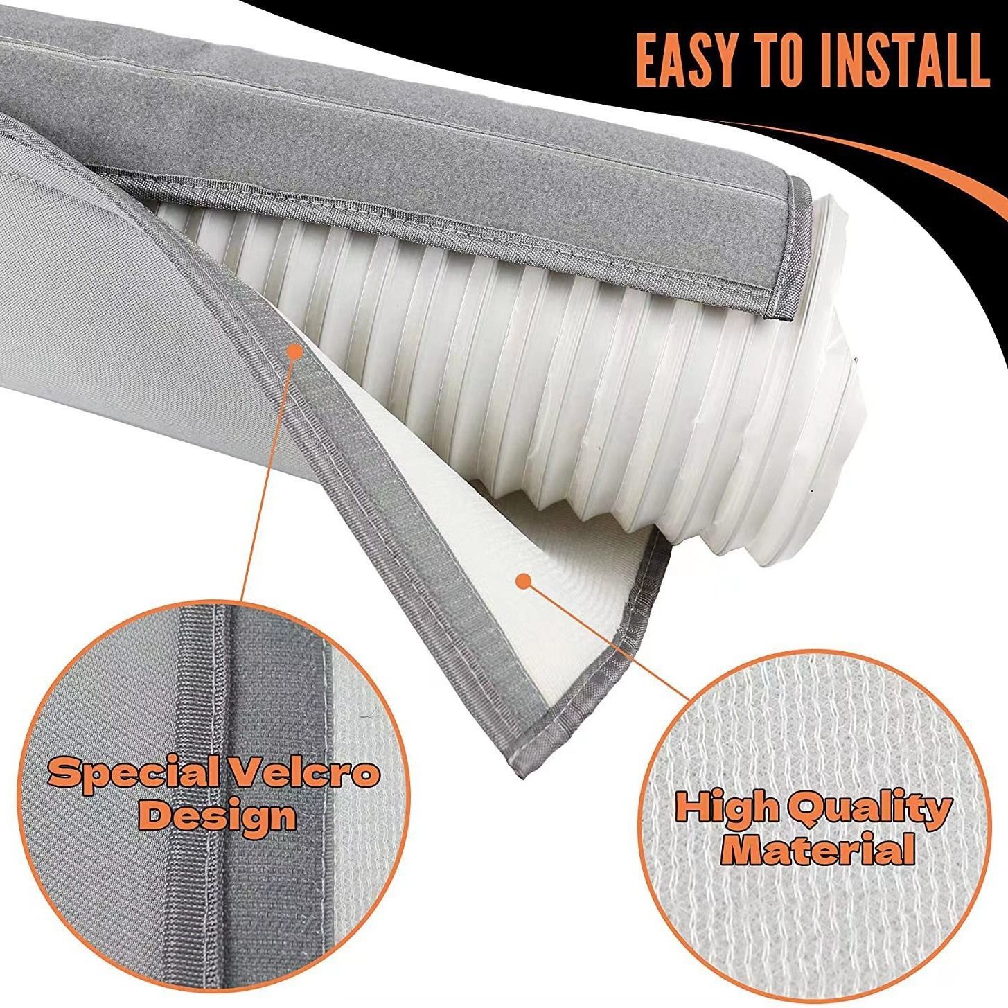 Portable AC Hose Insulation Sleeve, Air Conditioner Hose Cover Wrap, Fits 5