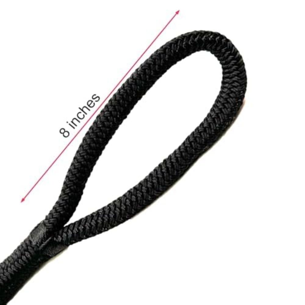 Horse Lead Rope, Double Braided Nylon Horse Lead Line, Lead Rope for Horses with Quick Halter Attachment, Soft Comfort Grip, Barn Horse Tack for Daily Use & Showing (1/2